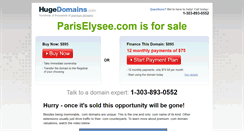 Desktop Screenshot of pariselysee.com